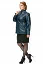 Женская кожаная куртка из натуральной кожи с воротником 8001814-2