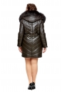 Женская кожаная куртка из натуральной кожи с капюшоном, отделка енот 8002071-3