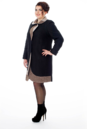 Женское пальто из текстиля с воротником 8002592