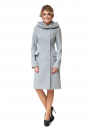 Женское пальто из текстиля с капюшоном 8002630