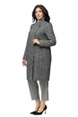 Женское пальто из текстиля с воротником 8002869