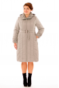 Женское пальто из текстиля с воротником 8002991