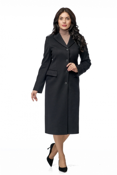 Женское пальто из текстиля с воротником 8003084