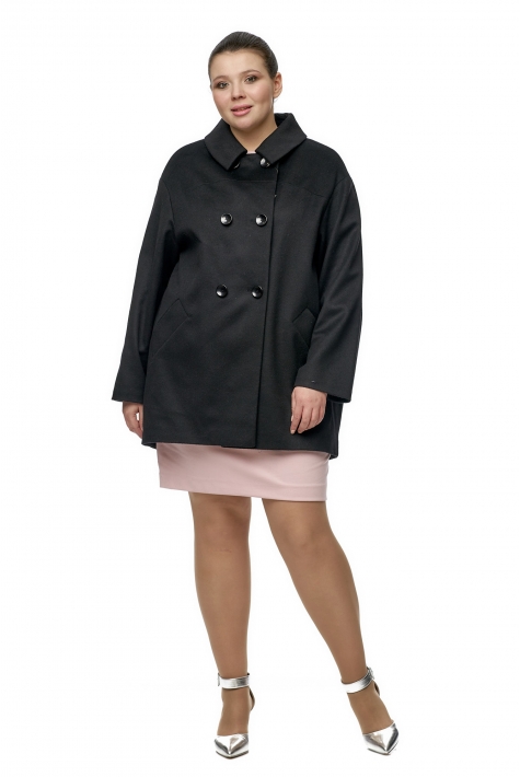 Женское пальто из текстиля с воротником 8003270