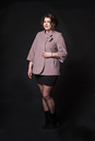Женское пальто из текстиля с воротником 8008038-3