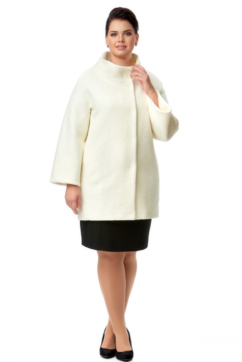 Женское пальто из текстиля с воротником 8009895