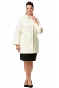 Женское пальто из текстиля с воротником 8009895