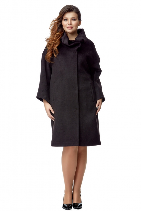 Женское пальто из текстиля с воротником 8010161