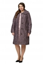 Женское пальто из текстиля с капюшоном 8010507