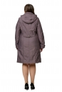 Женское пальто из текстиля с капюшоном 8010507-3