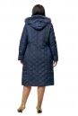 Женское пальто из текстиля с капюшоном, отделка песец 8010586-3