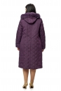 Женское пальто из текстиля с капюшоном, отделка песец 8010589-3