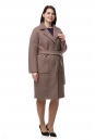 Женское пальто из текстиля с воротником 8010773