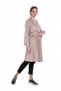 Женское кожаное пальто из натуральной кожи с воротником 8011550