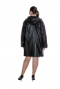 Женская кожаная куртка из натуральной кожи с капюшоном 8011600-3