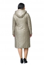 Женское пальто из текстиля с капюшоном, отделка искусственный мех 8011864-3