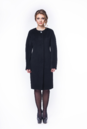 Женское пальто из текстиля без воротника 8011950-2