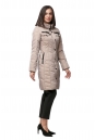 Женское пальто из текстиля с капюшоном 8012378-2