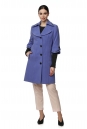 Женское пальто из текстиля без воротника 8016080