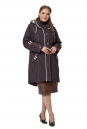 Женское пальто из текстиля с капюшоном 8019798