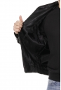 Мужская кожаная куртка из эко-кожи с воротником 8021305-7