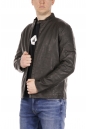 Мужская кожаная куртка из эко-кожи с воротником 8021871-9