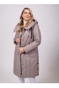Женское пальто из текстиля с капюшоном 8023449-3