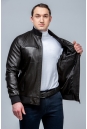 Мужская кожаная куртка из эко-кожи с воротником 8023455-3